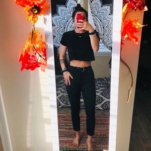 Madewell black skinny jeans